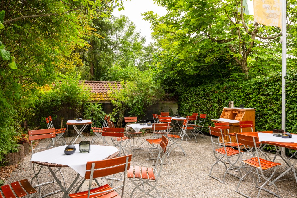 Bodenaufnahme Biergarten Gasthaus zur Traube in Weiler